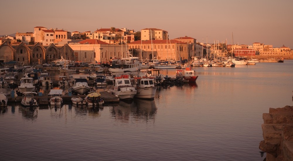 Chania Crete Greece Harbour